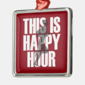 ランニングは幸せ時 メタルオーナメント (左)