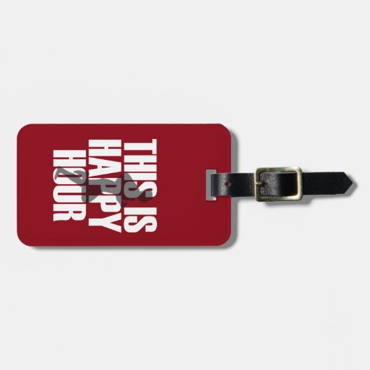 ランニングは幸せ時 ラゲッジタグ (正面横)