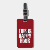 ランニングは幸せ時 ラゲッジタグ (正面縦)