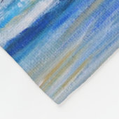 ランニングは海に絵画自由 フリースブランケット (角)