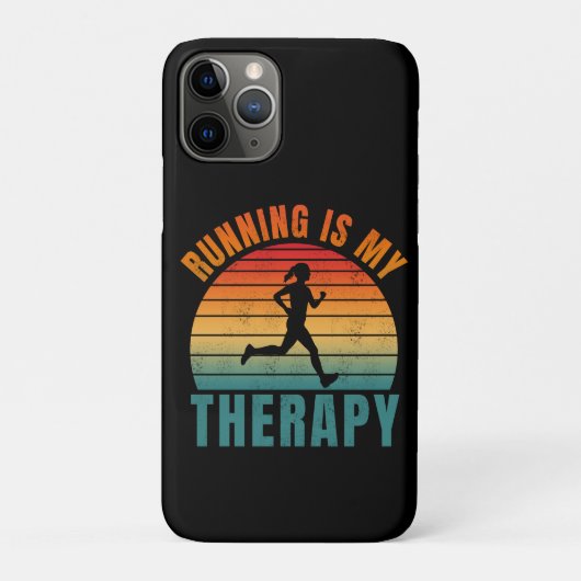 ランニングは私のセラピー おもしろい エクササイズ ギフト Case-Mate iPhoneケース (裏)