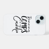 ランニングは私の有酸素運動 Cellphone case iPhone 15ケース (裏面横)