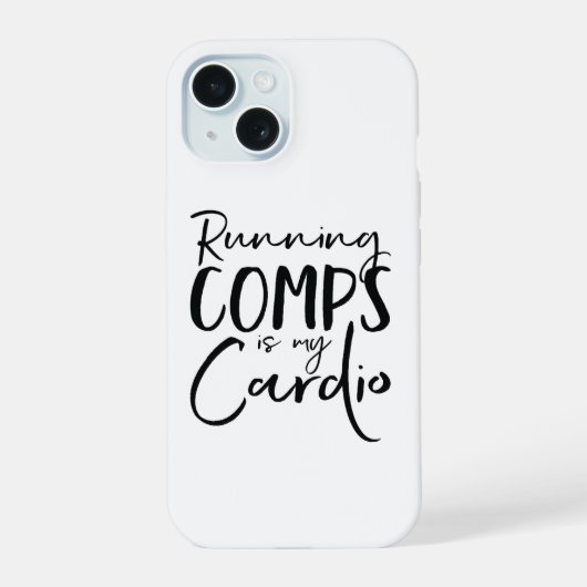 ランニングは私の有酸素運動 Cellphone case iPhone 15ケース (裏面)