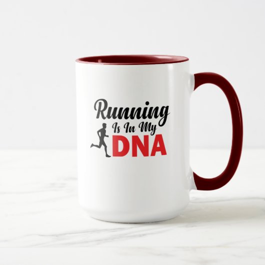ランニングは私のDNA マグカップ (右)