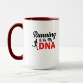 ランニングは私のDNA マグカップ (左)