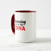 ランニングは私のDNA マグカップ (正面左)