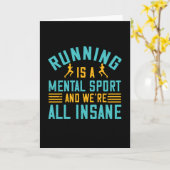 -ランニングは精神的なスポーツ カード (黄色い花)