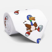 ランニングアヒル漫画 |背景色の選択 ネクタイ (ロール)