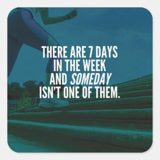 ランニングエクササイズやる気を起こさせる語 スクエアシール