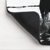 ランニングエレガントズホースモダンアポップ・アートのトテンプレート マウスパッド (コーナー)