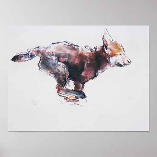 ランニングオオカミ ポスター (正面)