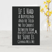 ランニングカード クロスカントリー タイポグラフィ ランナー XC カード (黄色い花)