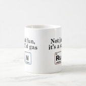 ランニングガス無地の素子 コーヒーマグカップ (中央)