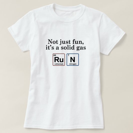 ランニングガス無地の素子 Tシャツ (デザイン正面)