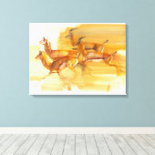 ランニングガゼル2010 キャンバスプリント (インサイチュ (ウッドフロア))