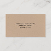 ランニングキツネシルエット |野生動物 名刺 (裏面)