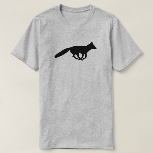 ランニングキツネシルエット Tシャツ (デザイン正面)