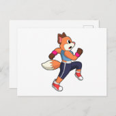 ランニングキツネ ポストカード (正面/裏面)