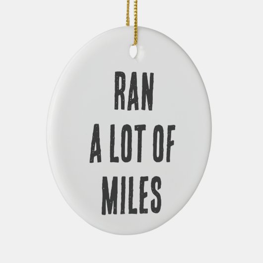 ランニングギフト、クロスカントリーギフト、マラソン セラミックオーナメント (右)
