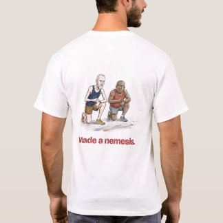 ランニングクラブに参加したらライバルができた面白Tシャツ Tシャツ