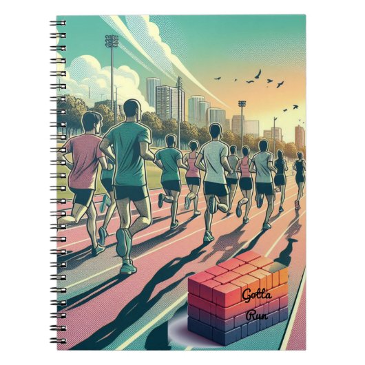 ランニンググループの集合 Gotta Run ノートブック (正面)