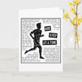 ランニングゴールの後にグリーティやる気を起こさせるングカード カード (黄色い花)