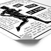 ランニングゴールアフターやる気を起こさせるウォールデコール ポスター (角)