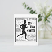 ランニングゴール後の決定やる気を起こさせる ポストカード (スタンド正面)