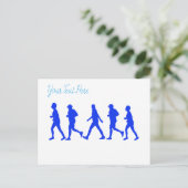 ランニングジョギングの仕組み ポストカード (スタンド正面)