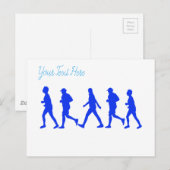 ランニングジョギングの仕組み ポストカード (正面/裏面)