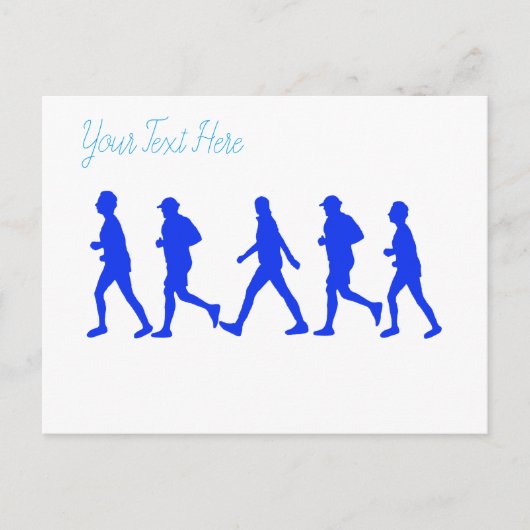 ランニングジョギングの仕組み ポストカード (正面)