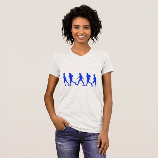 ランニングジョギングの仕組み Tシャツ (正面フル)