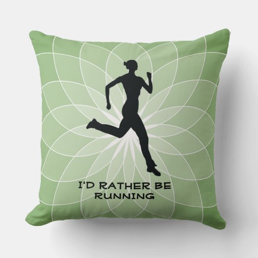 ランニングジョギングデザイン装飾用クッション クッション (正面)