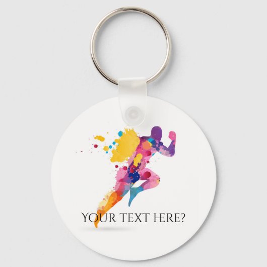 ランニングジョギングフィットネス キーホルダー (正面)