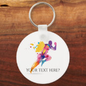 ランニングジョギングフィットネス キーホルダー (正面)