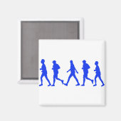 ランニングジョギング歩く マグネット (正面/裏面)