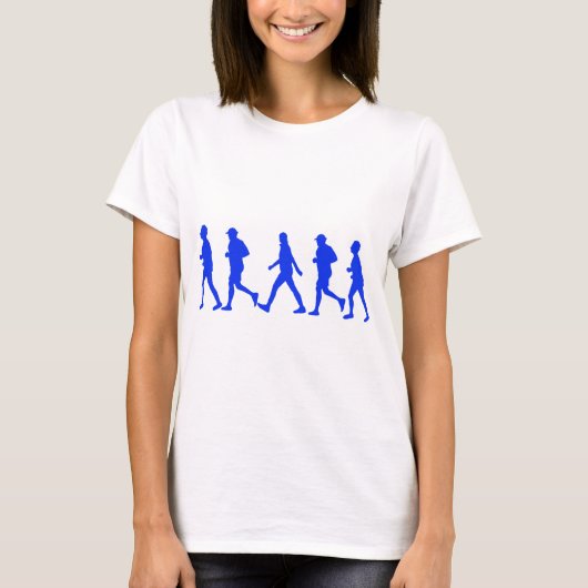 ランニングジョギング歩く Tシャツ (正面)
