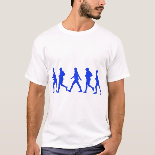 ランニングジョギング歩く Tシャツ (正面)