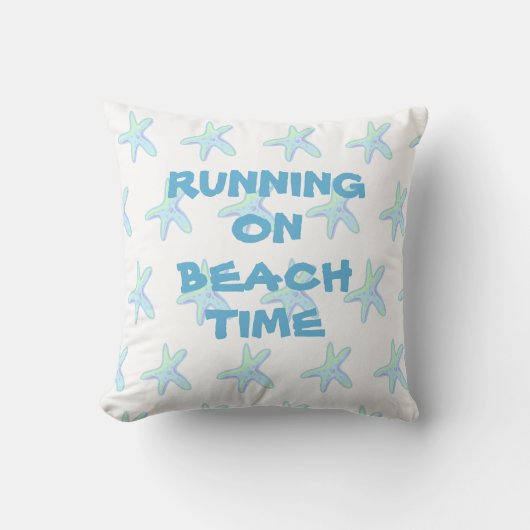 ランニングズオンビーチタイムスタフィッシュ装飾用クッション クッション (正面)