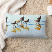 ランニングズサンドピパーズオンヒルトンヘッドビーチ ランバークッション (ブランケット)