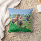 ランニングズピント絵を描グ・チェットスタリオン クッション (ブランケット)