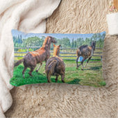 ランニングズピント絵を描グ・チェットスタリオン ランバークッション (ブランケット)