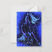 ランニングズホースビッデイカードブルースターリーナイト ノートカード (裏面)