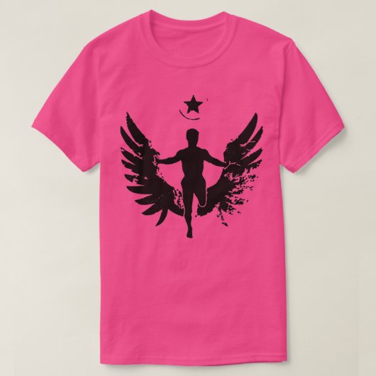 ランニングズランナーエンジェル Tシャツ (デザイン正面)
