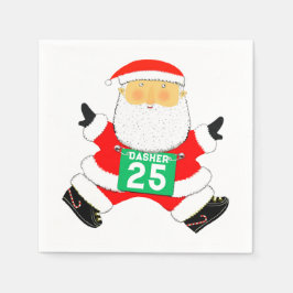 ランニングズランナークリスマスホリデイ スタンダードカクテルナプキン