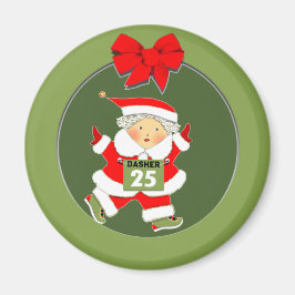 ランニングズランナークリスマスホリデイ マグネット