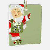 ランニングズランナーホリデーギフト セラミックオーナメント (右)