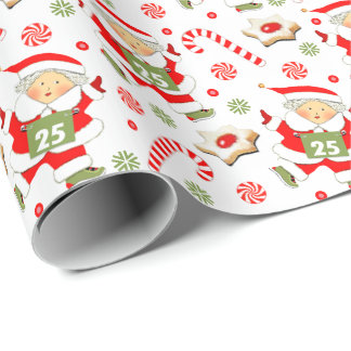 ランニングズ・ガールズ・トラック・アンド・フィールド ラッピングペーパー