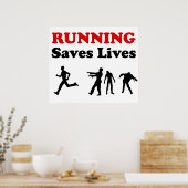 ランニングズ（ゾンビから）救Livesポスター ポスター (キッチン)