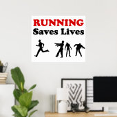 ランニングズ（ゾンビから）救Livesポスター ポスター (ホームオフィス)